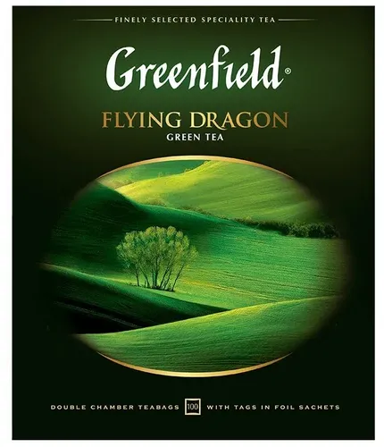 Чай зеленый Greenfield Flying Dragon в пакетиках, 100 шт