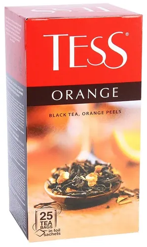 Qora choy Tess Orange paketli, 25 d, в Узбекистане