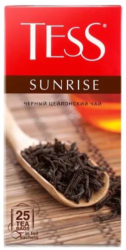 Qora choy Tess Sunrise paketli, 25 d