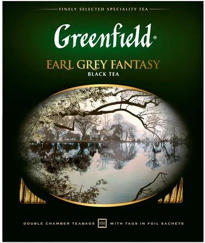 Qora choy Greenfield Earl Grey Fantasy paketli, 100 d