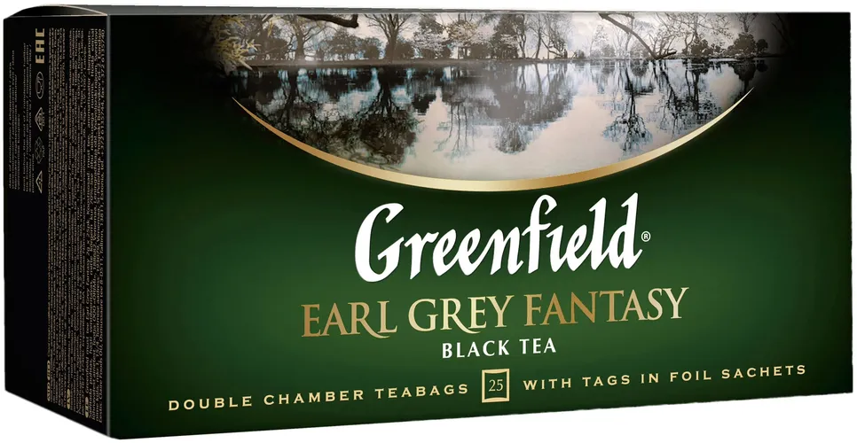 Qora choy Greenfield Earl Grey Fantasy paketli, 25 d, в Узбекистане