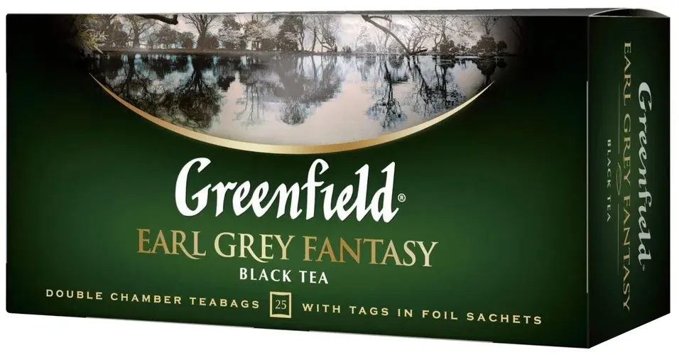 Qora choy Greenfield Earl Grey Fantasy paketli, 25 d, купить недорого