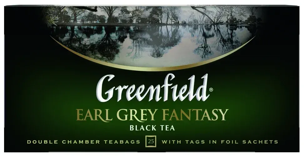 Qora choy Greenfield Earl Grey Fantasy paketli, 25 d