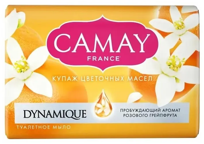 Туалетное Мыло Camay Dynamique с ярким ароматом грейпфрута, 85 гр, в Узбекистане