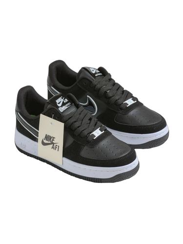 Кроссовки Nike Air Force AF1 Black 8059 Replica, Черный