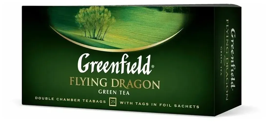 Ko'k choy Greenfield Flying Dragon paketli, 25 d, купить недорого