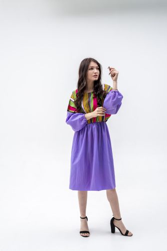 Платье Adras Republic 2059, Фиолетовый, в Узбекистане