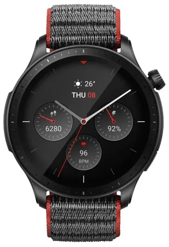 Смарт часы Xiaomi Amazfit GTR 4 46 мм, Black/Red, купить недорого