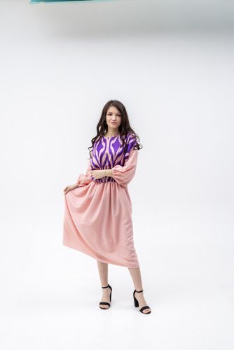 Платье Adras Republic 2061, Розовый, в Узбекистане