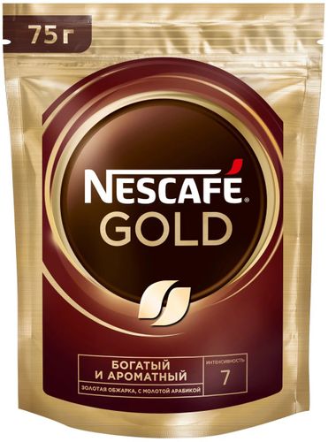 Растворимый кофе Nescafe Gold, 75 гр