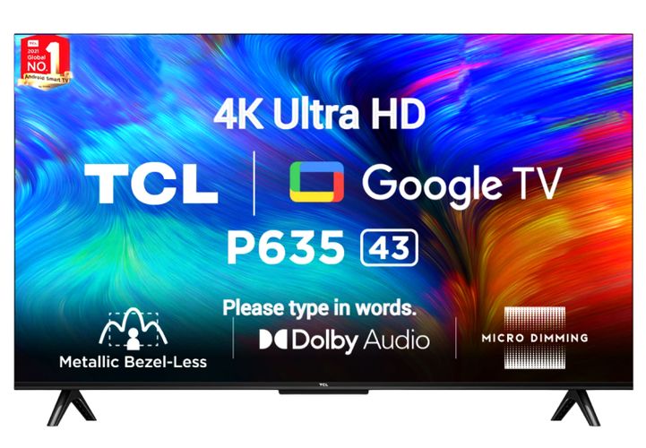 Телевизор TCL 43P635 Smart TV, Черный