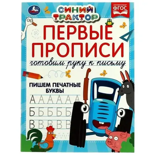 Первые прописи Готовим руку к письму. Пишем печатные буквы 16 стр.