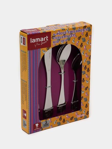 Комплект столовых приборов для детей Lamart LT5013, купить недорого