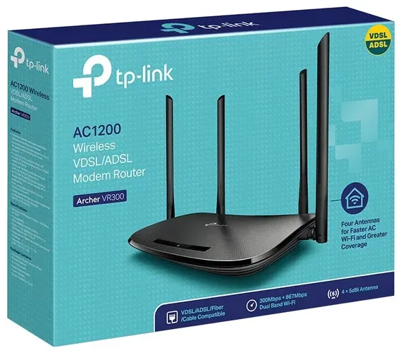 Wi-Fi роутер TP-LINK Archer VR300 VDSL/ADSL, фото