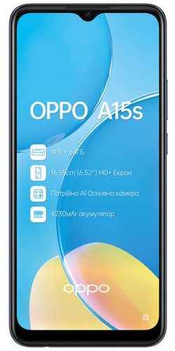 Смартфон OPPO A15s, Черный, 4/64 GB, купить недорого