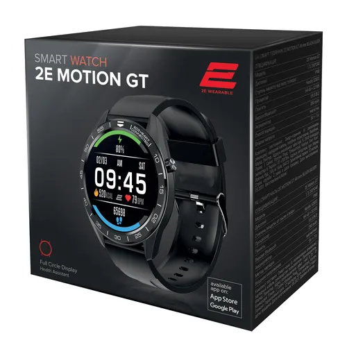 Смарт-часы 2E Motion GT 46 mm, Black-Silver, купить недорого