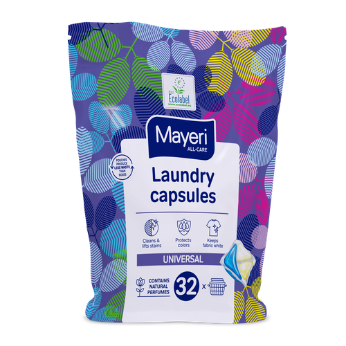 Капсулы для стирки белья Mayeri, универсальные, 32 шт