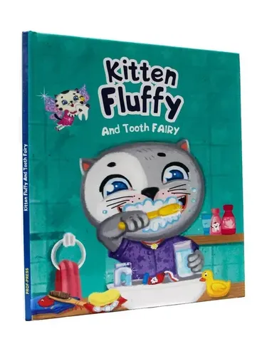 Kitten Fluffy and Tooth fairy Книга на английском языке. Котёнок Пух и Зубная фея