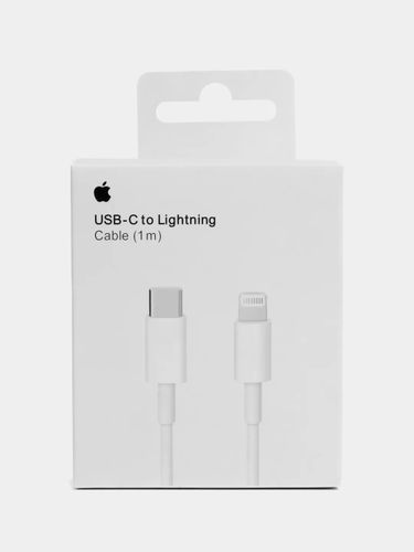 Кабель для зарядки iPhone Lightning to USB-С (Оригинал), Белый