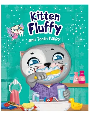 Kitten Fluffy and Tooth fairy Книга на английском языке. Котёнок Пух и Зубная фея, в Узбекистане