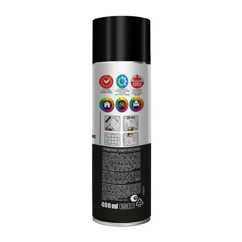 Краска аэрозолевая Tytan Professional, Черный матовый, 0.4 л, купить недорого