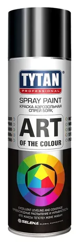 Краска аэрозолевая Tytan Professional, Черный глянец, 0.4 л