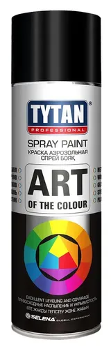 Краска аэрозолевая Tytan Professional, Черный матовый, 0.4 л