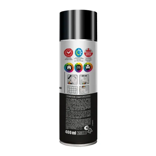 Краска аэрозолевая Tytan Professional, Черный глянец, 0.4 л, купить недорого