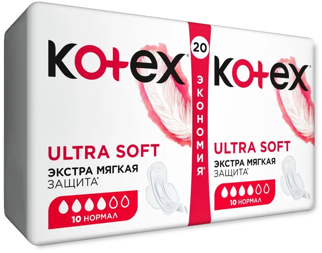 Прокладки Kotex Soft Нормал, 20 шт, в Узбекистане