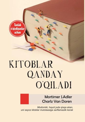 Kitoblar qanday o'qiladi | Mortimer Adler