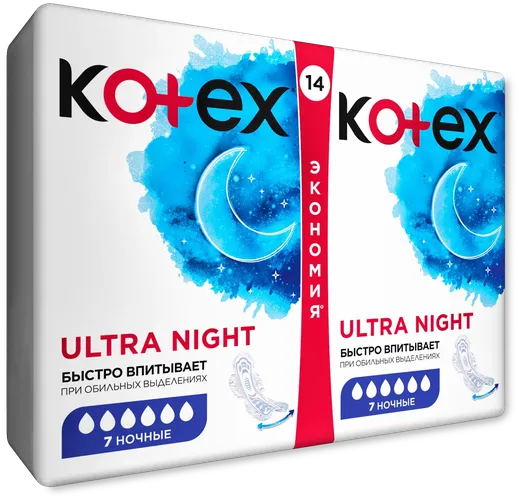 Kotex Ultra Tungi prokladkalari, 14 dona, купить недорого