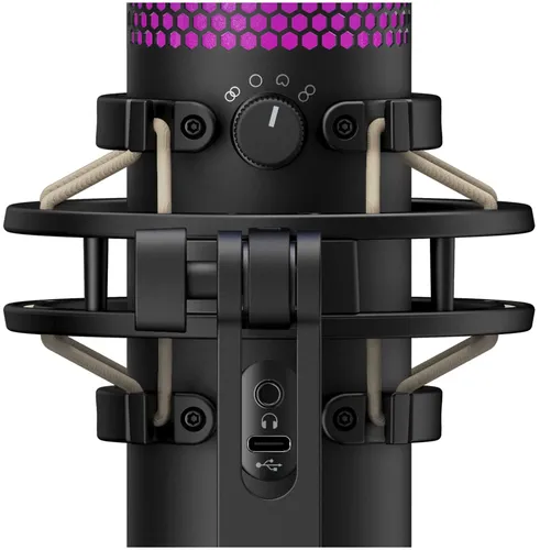 Микрофон проводной HyperX QuadCast S, Черный, купить недорого