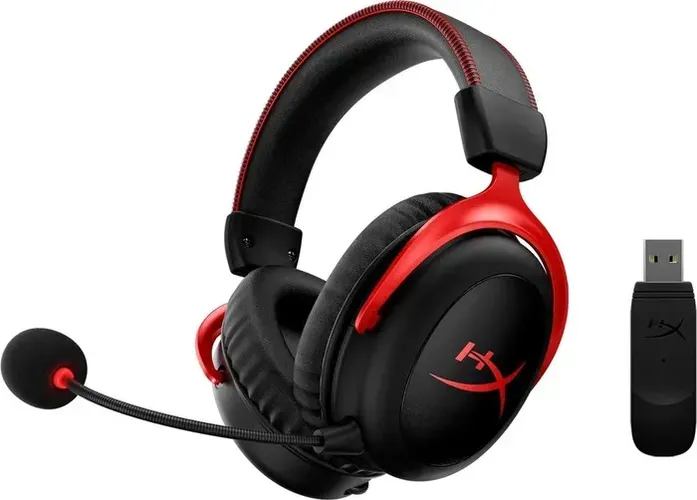 HyperX Cloud II simsiz o'yin minigarnituralari, qora-qizil, купить недорого