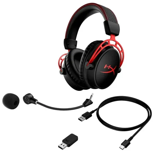 Игровые наушники HyperX Cloud Alpha Wireless, Черный-Красный, фото № 4