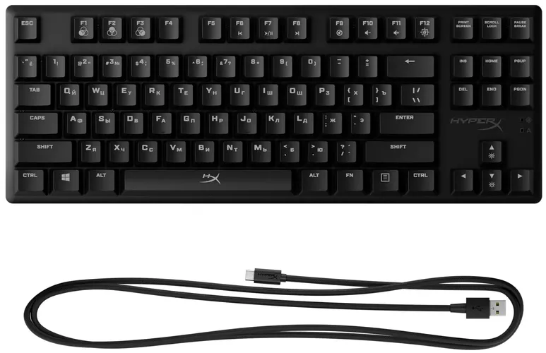 Игровая клавиатура HyperX Alloy Origins Core TKL HyperX Red, Черный, фото