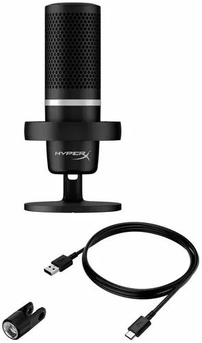 Микрофон проводной HyperX DuoCast, Черный, купить недорого