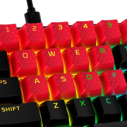 Кейкапы для клавиатуры HyperX Rubber Game Accy Kit, Красный, купить недорого