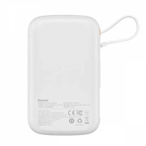 Портативный аккумулятор Baseus PPQD020002 20W 10000 mAh, Белый, купить недорого