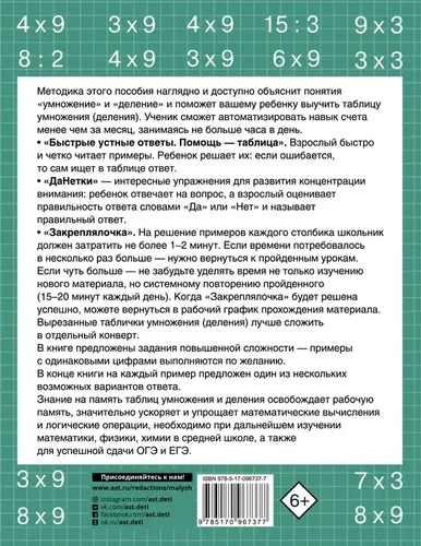 Быстро учим таблицу умножения | Нефёдова Елена Алексеевна, купить недорого