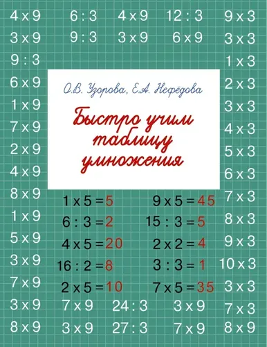 Ko'paytirish jadvalini tez o'rganing | Nefedova Elena Alekseevna