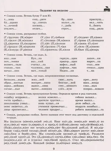 Летние задания по русскому языку 3 класс для повторения и закрепления учебного материала | Узорова Ольга Васильевна, фото