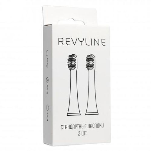 Насадки для электрической зубной щетки Revyline RL 050, 2 шт., Серый, купить недорого