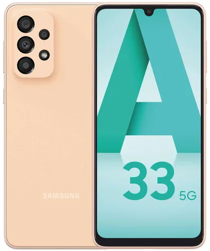 Smartfon Samsung Galaxy A33 5G, Peach, 6/128 GB, foto