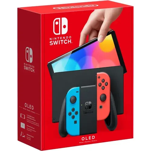 Игровая приставка Nintendo Switch Oled Neon, Красный-Синий, в Узбекистане