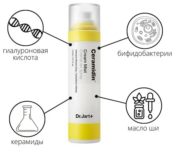 Крем-мист для лица Dr.Jart+ Ceramidin, 110 мл, купить недорого