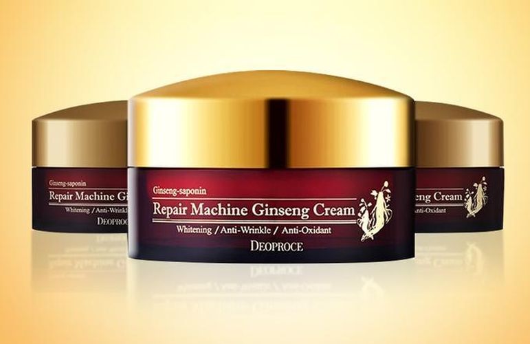 Ginseng bilan qarishga qarshi yuz kremi Deoproce Repair Machine Ginseng, 100 ml