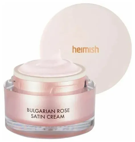 Teri yorqinligi uchun atirgul bilan oziqlantiruvchi krem HEIMISH Bulgarian Rose Satin Cream, 55 ml, в Узбекистане