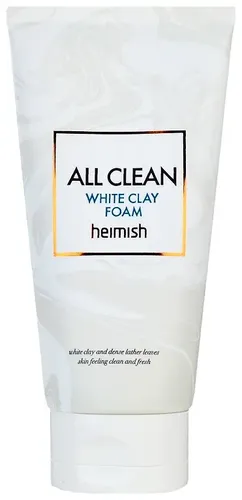 Yuvinish uchun ko'pik oq loy bilan Heimish All Clean White Clay Foam, 150 ml