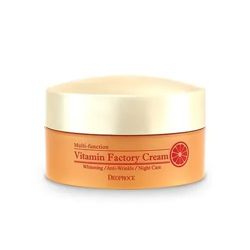 Dengiz itshumurti va shea yog'iga asoslangan vitamin kremi Deoproce Vitamin Factory Cream, 100 ml