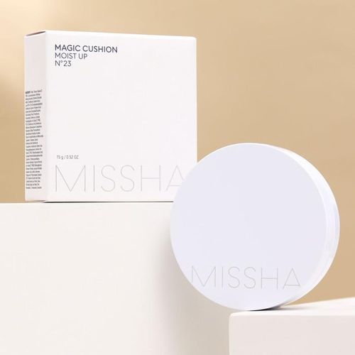 Увлажняющая тональная основа кушон Missha Magic Cushion Moist Up SPF 50+ PA+++ №23